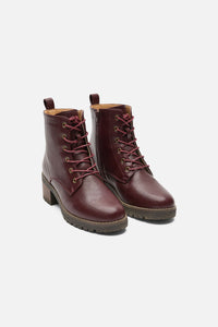 Princess Highway - Plum Lace Up Boot - plum