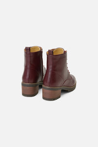 Princess Highway - Plum Lace Up Boot - plum