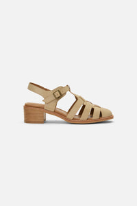 Princess Highway - Dark Cream Heeled Sandal - cream