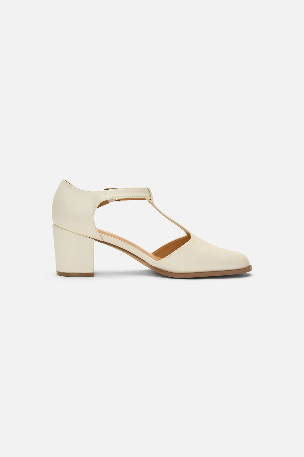 Princess Highway - Cream T-Bar Heel - cream