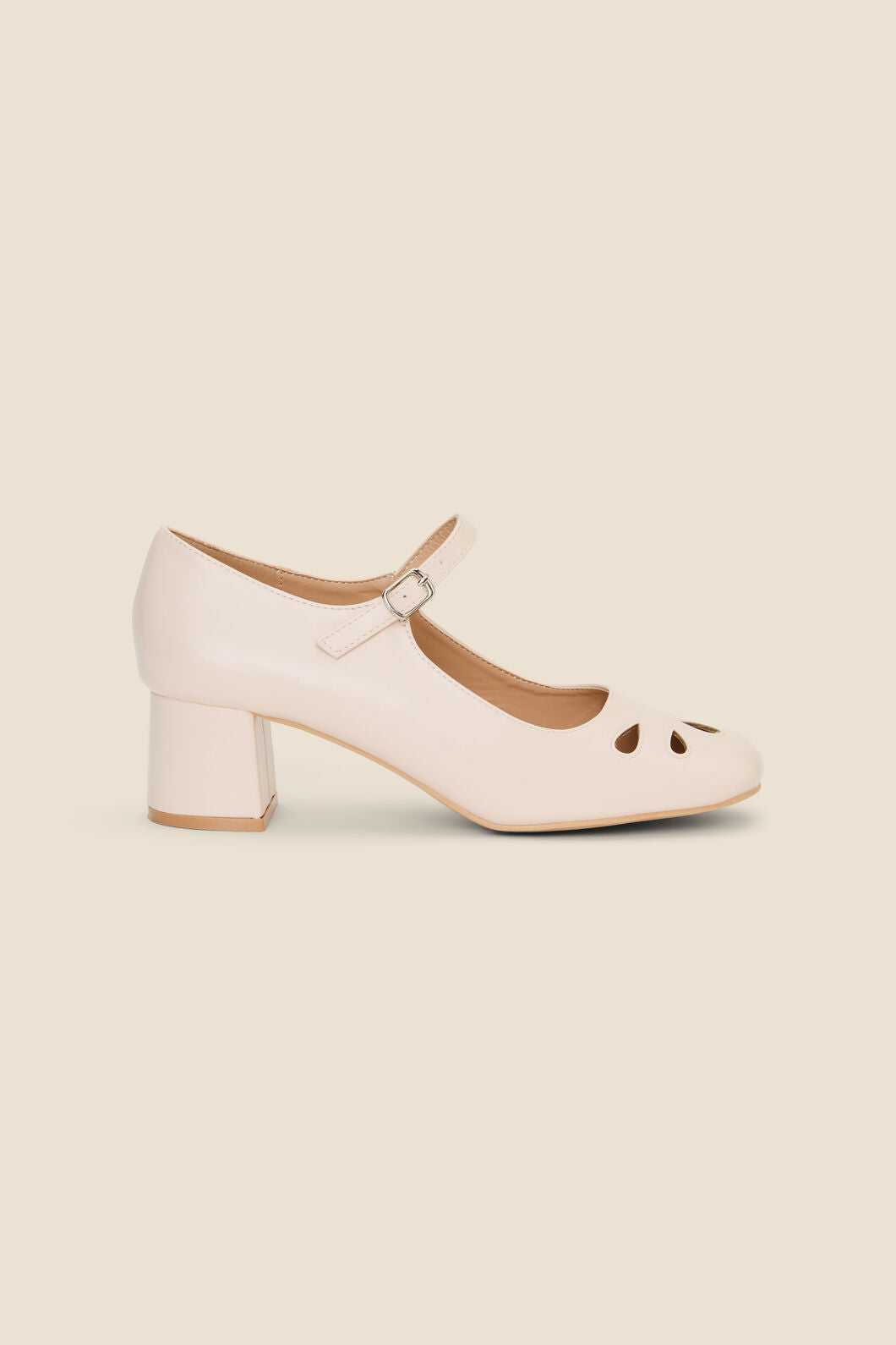 Princess Highway - Cream Vintage Heel - cream