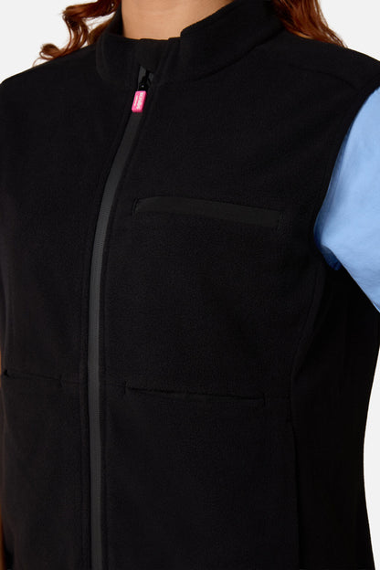 Princess Highway - Scrubs Black Polar Fleece Vest - black