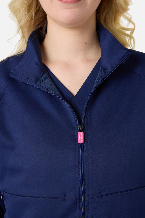 Princess Highway - Scrub Womens Navy Zip Up Jacket - navy