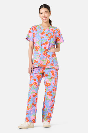 Princess Highway - Poppy Dotty Scrub Set - multi