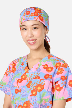 Princess Highway - Poppy Dotty Scrub Hat - multi