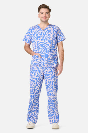 Princess Highway - Wuk-tjarra Scrub Set - blue