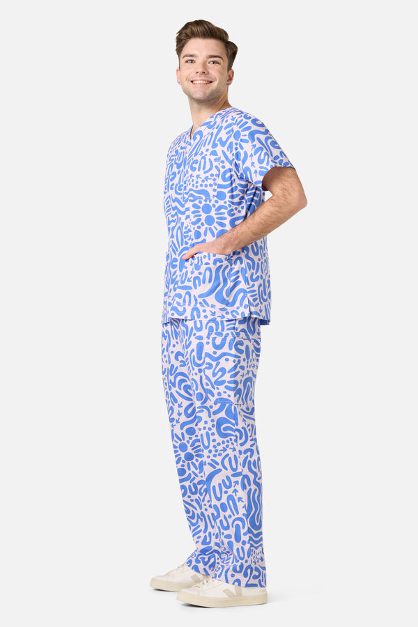 Princess Highway - Wuk-tjarra Scrub Set - blue