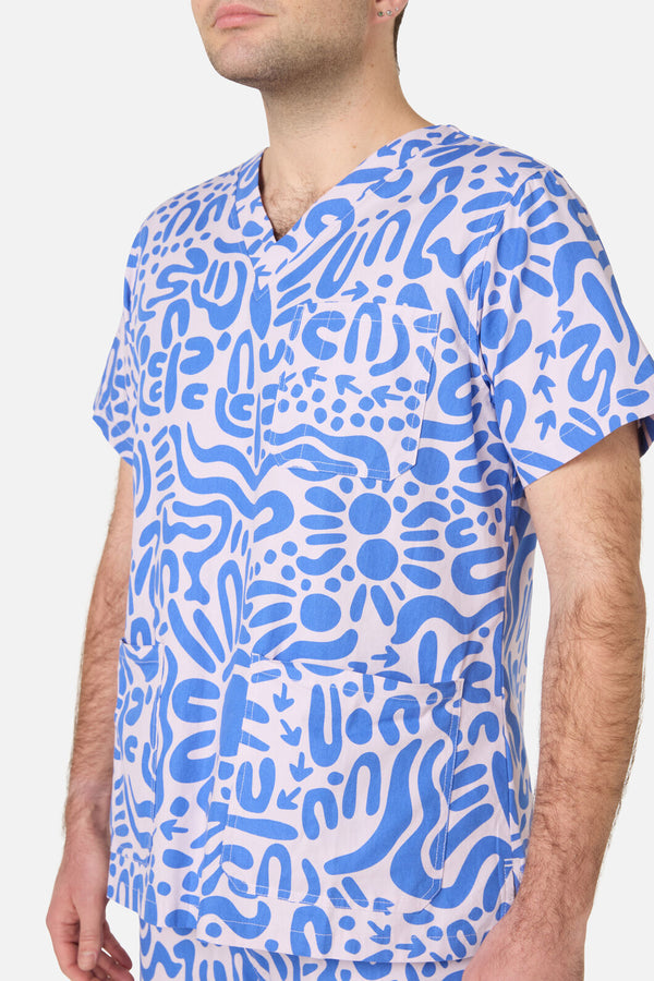 Princess Highway - Wuk-tjarra Scrub Set - blue