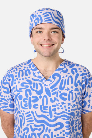 Princess Highway - Wuk-tjarra Scrub Hat - blue
