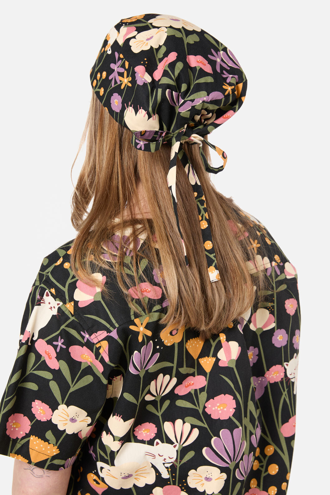 Princess Highway - Zoe Cat scrub hat - black