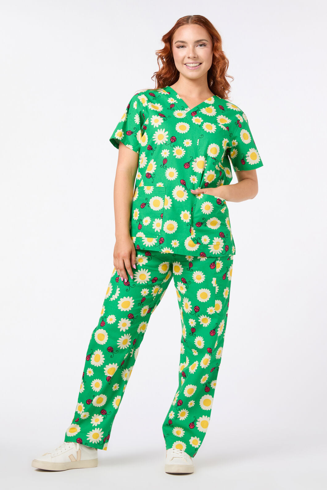 Princess Highway - Daisy Ladybird scrub set - green