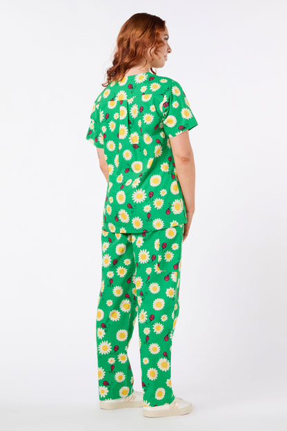 Princess Highway - Daisy Ladybird scrub set - green