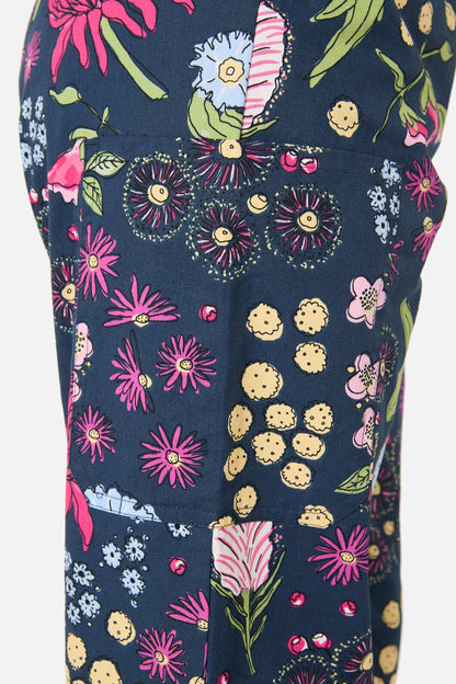 Princess Highway - Native Bouquet scrub set - navy