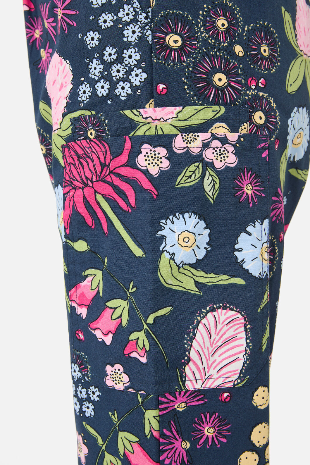 Princess Highway - Native Bouquet scrub set - navy