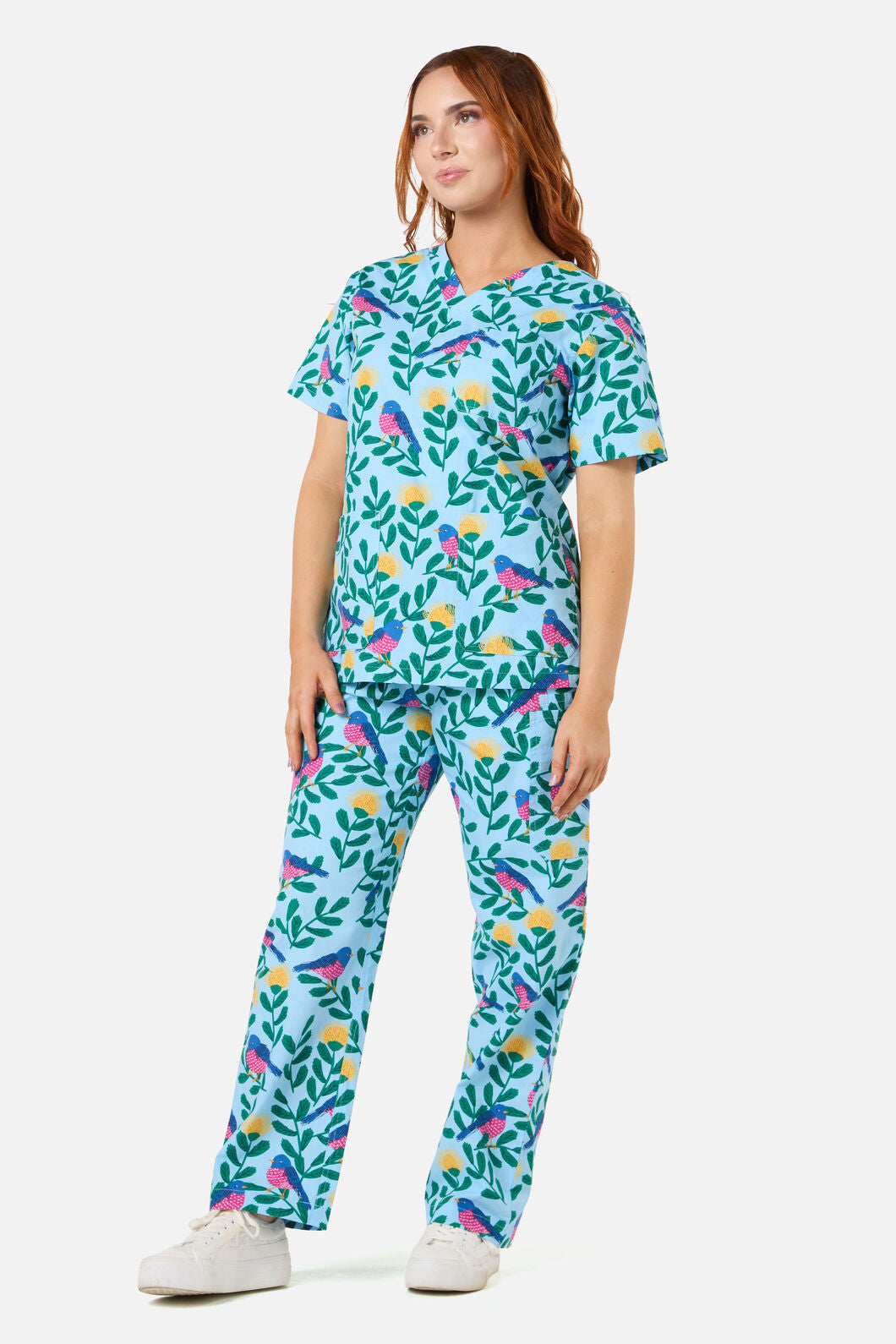 Princess Highway - PINK ROBIN SCRUB SET - blue