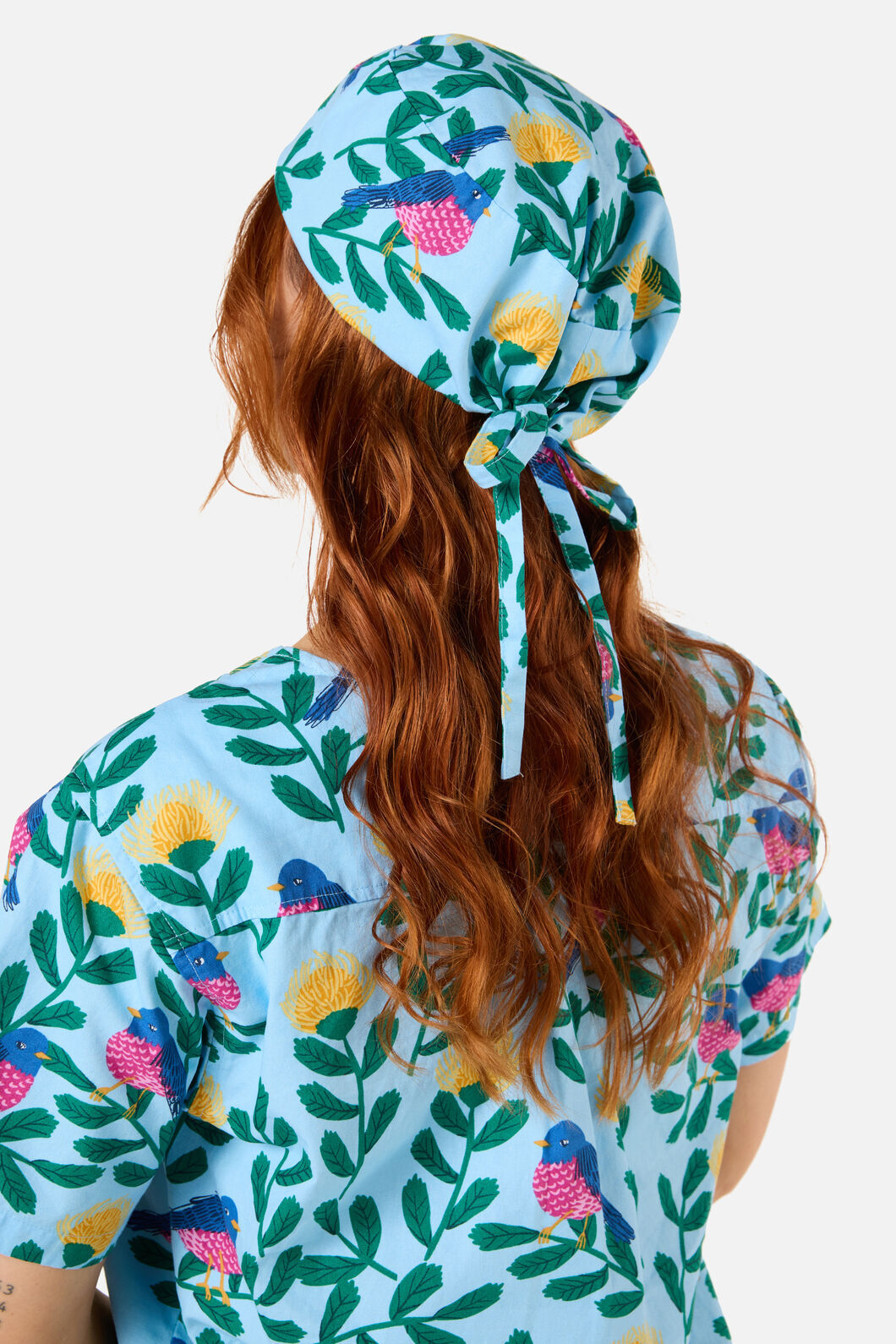 Princess Highway - PINK ROBIN SCRUB HAT - blue