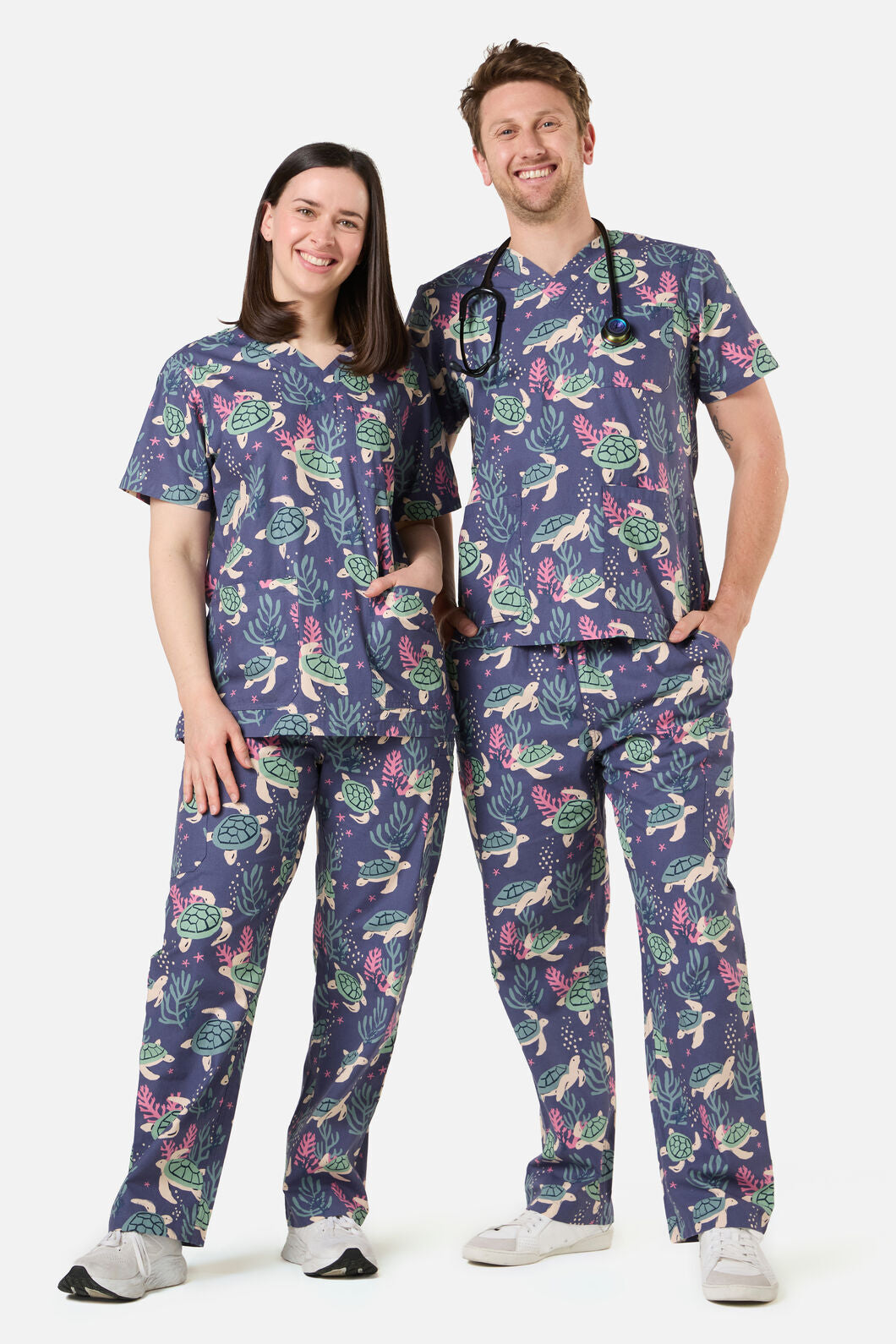 Princess Highway - SEA TURTLE SCRUB SET - blue