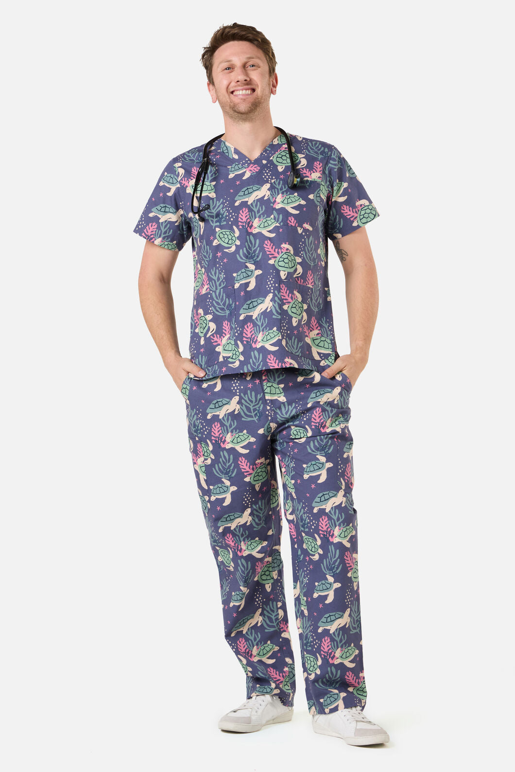 Princess Highway - SEA TURTLE SCRUB SET - blue