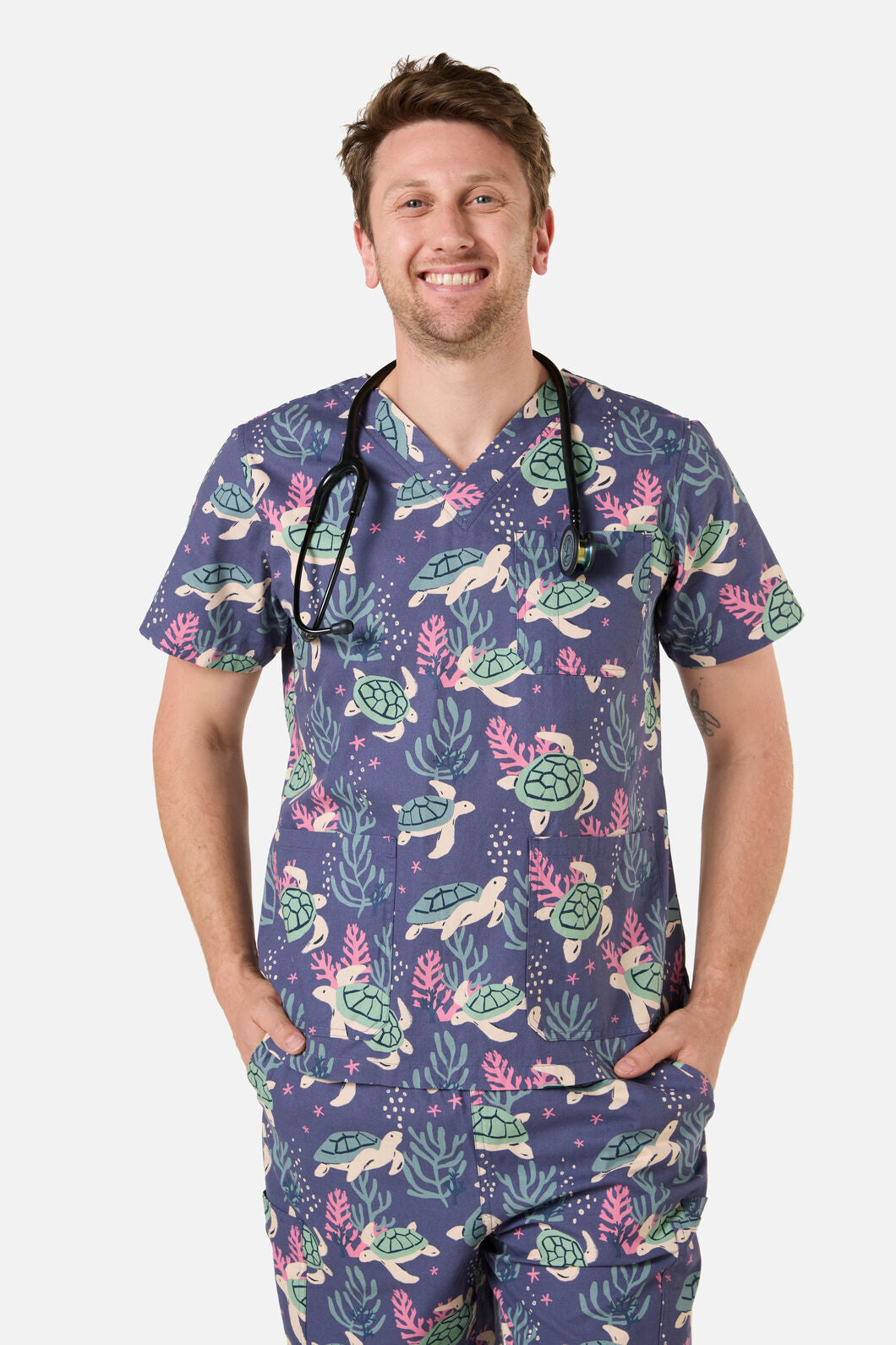 Princess Highway - SEA TURTLE SCRUB SET - blue