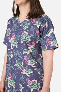 Princess Highway - SEA TURTLE SCRUB SET - blue