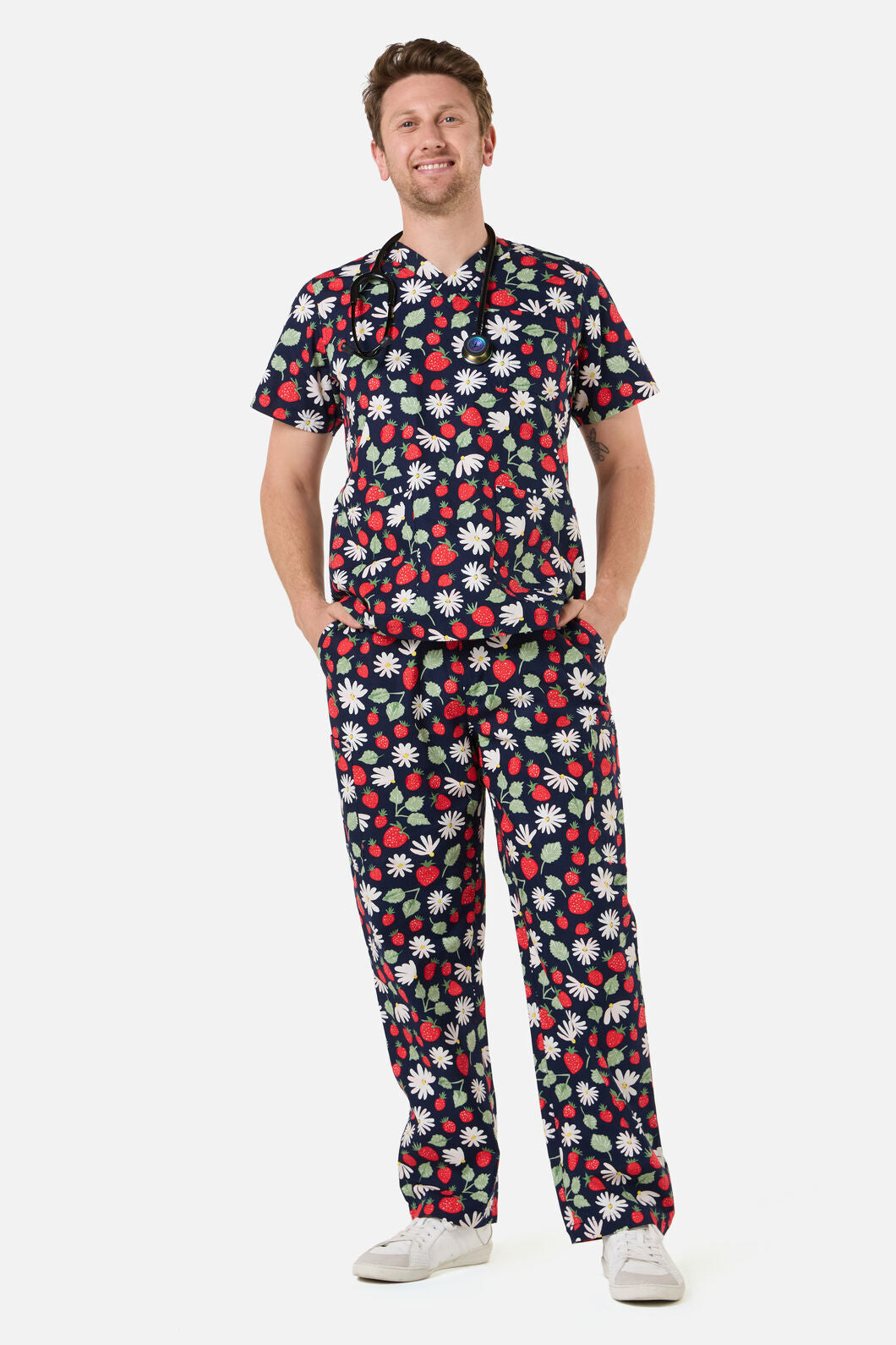 Princess Highway - LA FRAISE SCRUB SET - navy