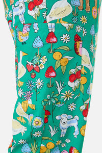 Princess Highway - Farm Animals Scrub Set - green