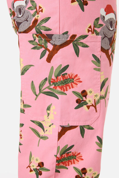 Princess Highway - CHRISTMAS KOALA PINK SCRUB SET - pink