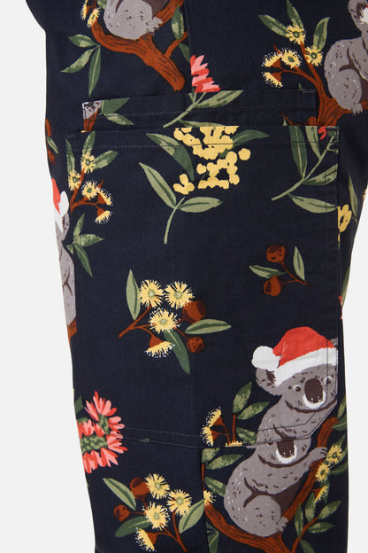 Princess Highway - CHRISTMAS KOALA NAVY SCRUB SET - navy