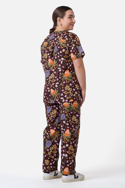 Princess Highway - BANKSIA BOUQUET SCRUB SET - chocolate