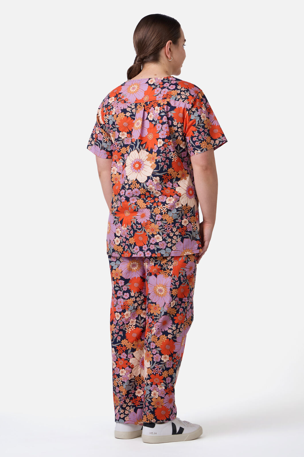 Princess Highway - SUNNY FLORAL SCRUB SET - navy