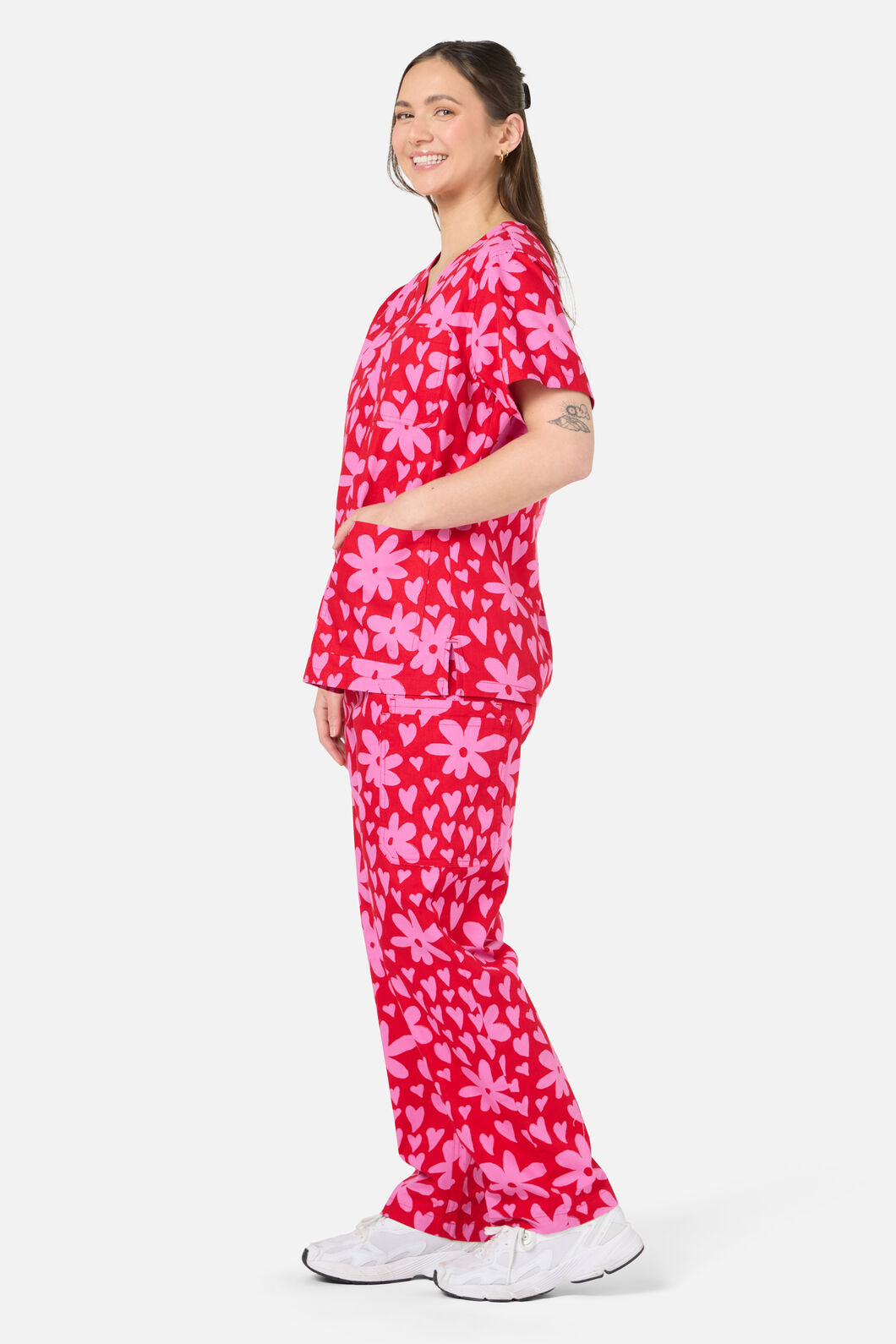 Princess Highway - Valentina Scrub Set - red