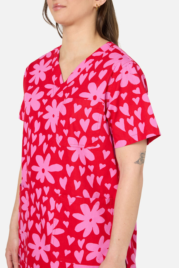 Princess Highway - Valentina Scrub Set - red