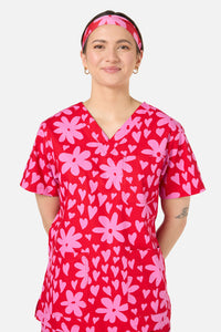 Princess Highway - Valentina scrub headband - red