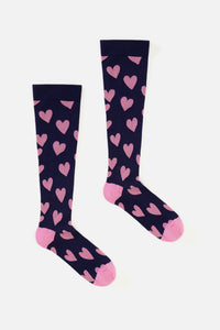 Princess Highway - Navy hearts Compression socks - navy