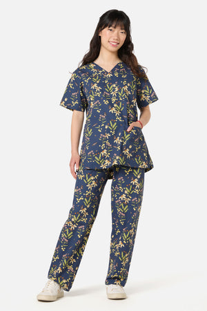 Princess Highway - Dreamy Native scrub set - navy