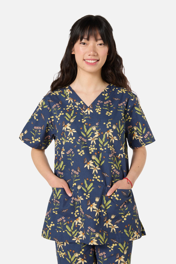Princess Highway - Dreamy Native scrub set - navy