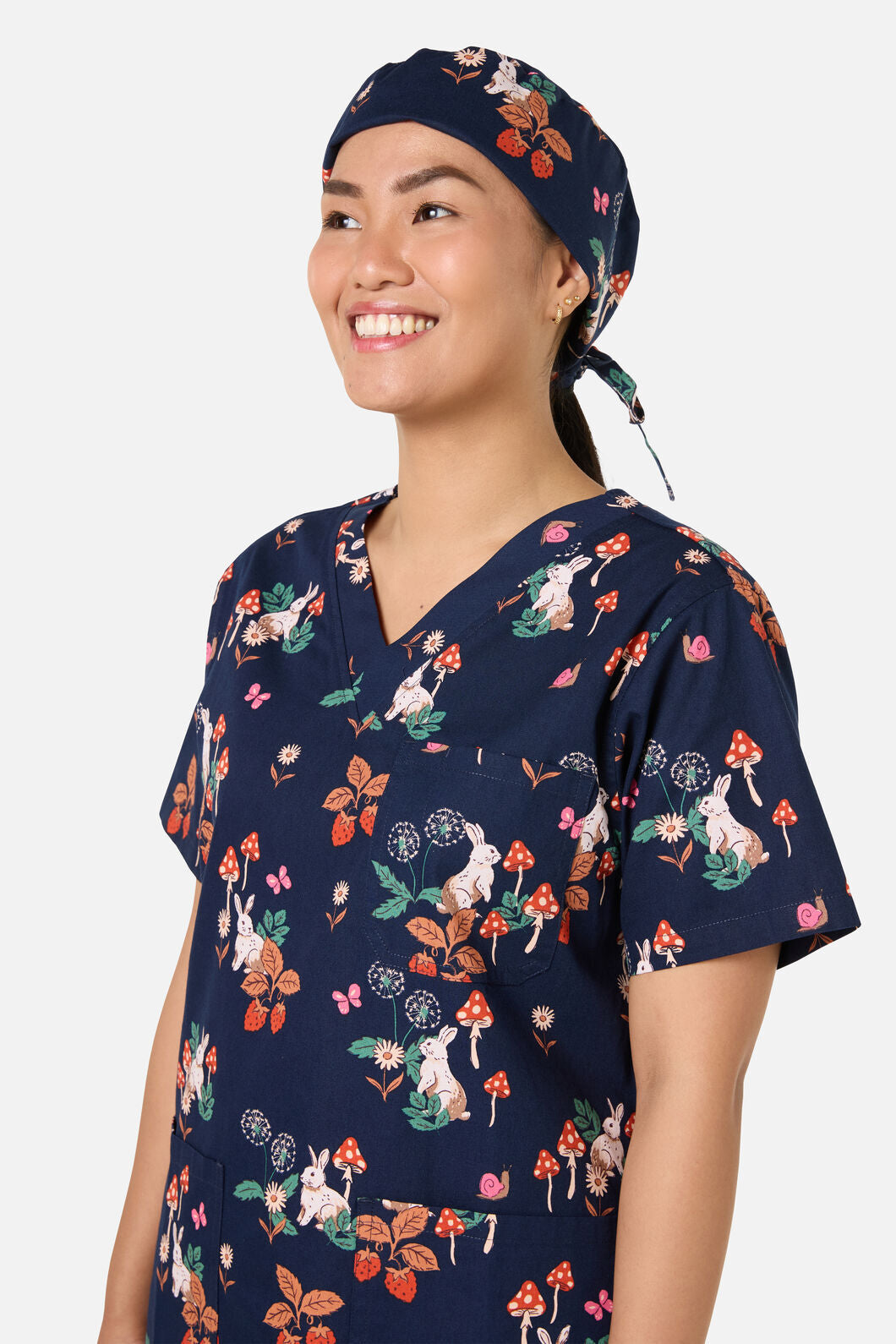 Princess Highway - Wonderland scrub hat - navy