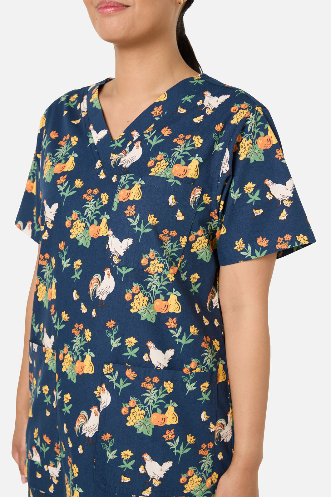 Princess Highway - Chickens Scrub Set - navy