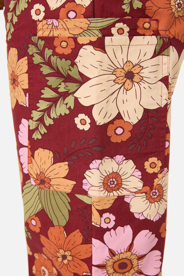 Princess Highway - Brandy Floral Scrub Set - rust