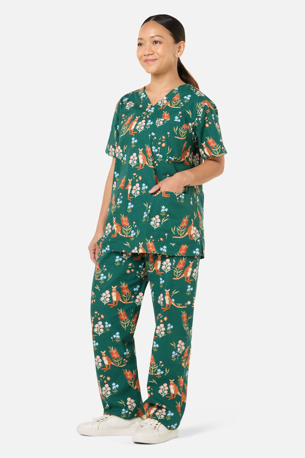 Princess Highway - Rock Wallaby Scrub Set - green