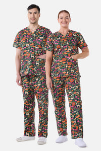 Princess Highway - Llama & Bird scrub set - green