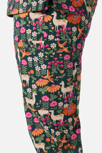 Princess Highway - Llama & Bird scrub set - green