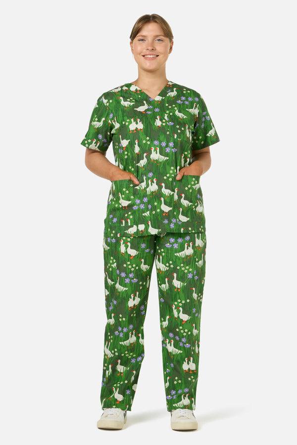 Princess Highway - Lucy Goosey scrub set - green