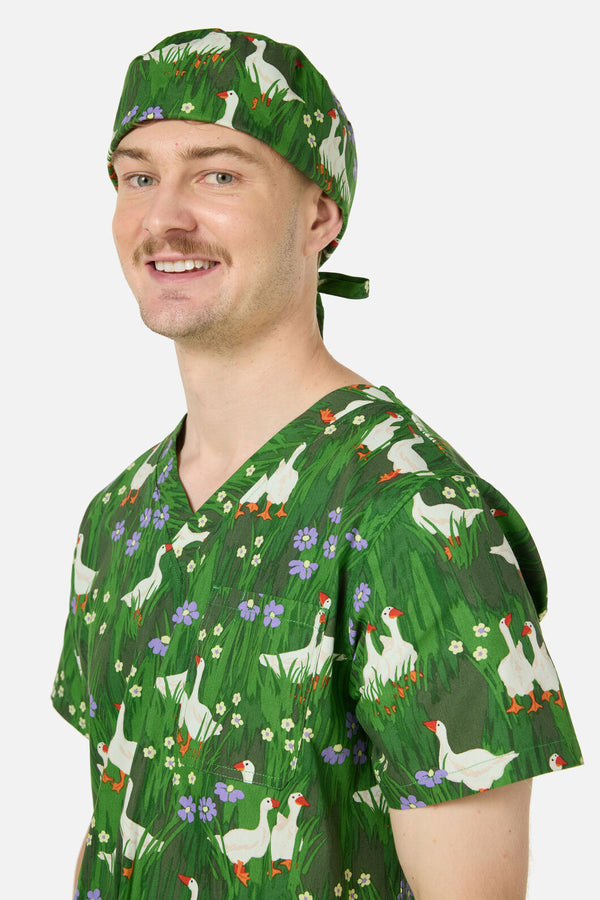 Princess Highway - Lucy Goosey scrub hat - green