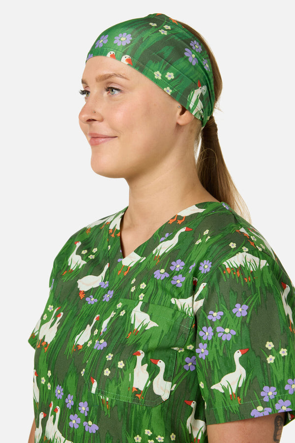 Princess Highway - Lucy Goosey scrub headband - green