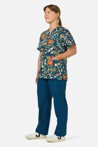 Princess Highway - Opal Native Top & Pant Scrub Set - teal
