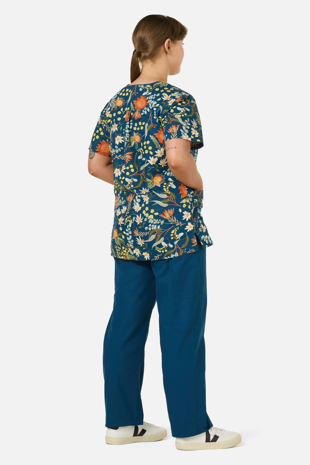 Princess Highway - Opal Native Top & Pant Scrub Set - teal