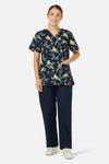 Princess Highway - Parrot Top & Pant scrub set - navy