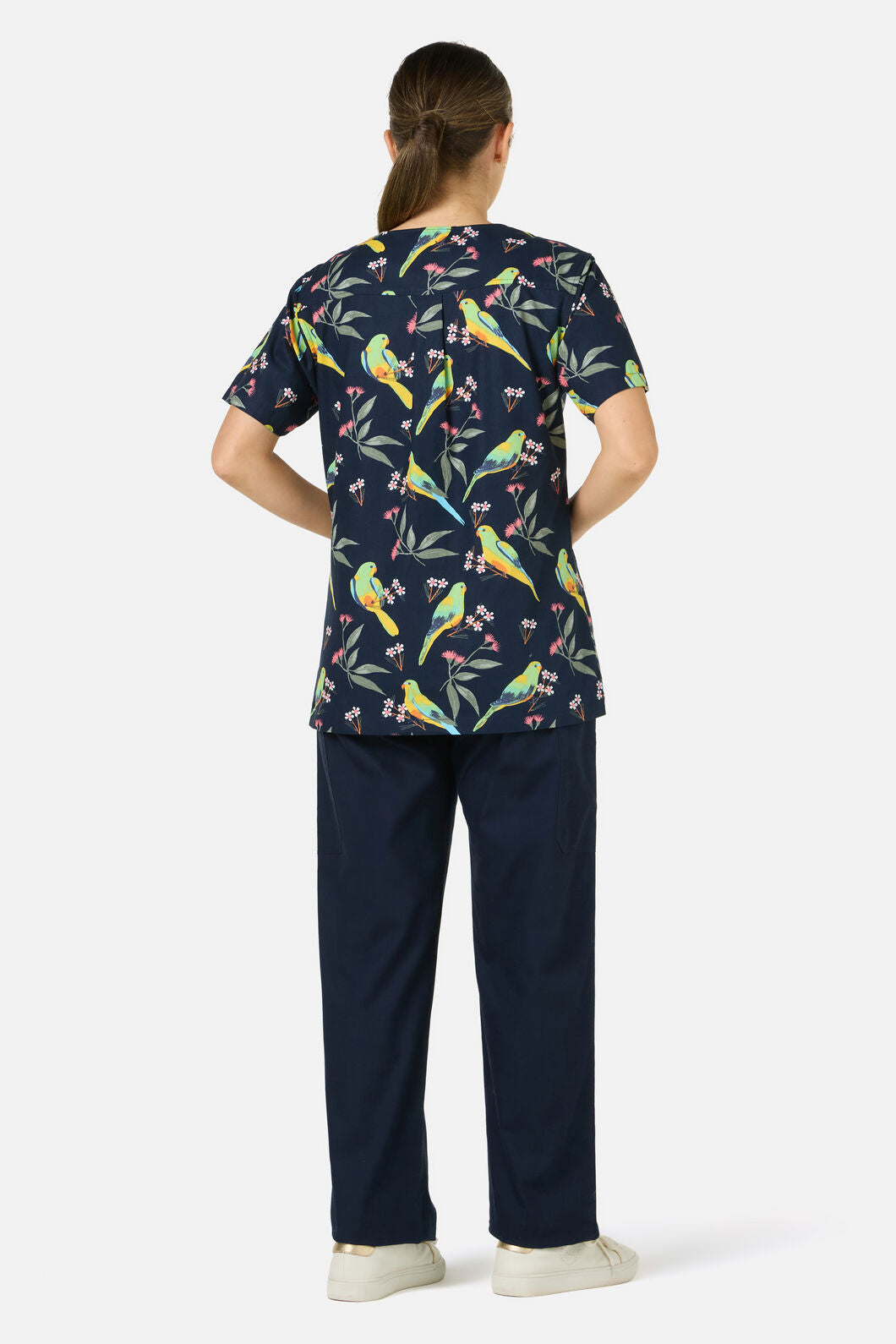 Princess Highway - Parrot Top & Pant scrub set - navy