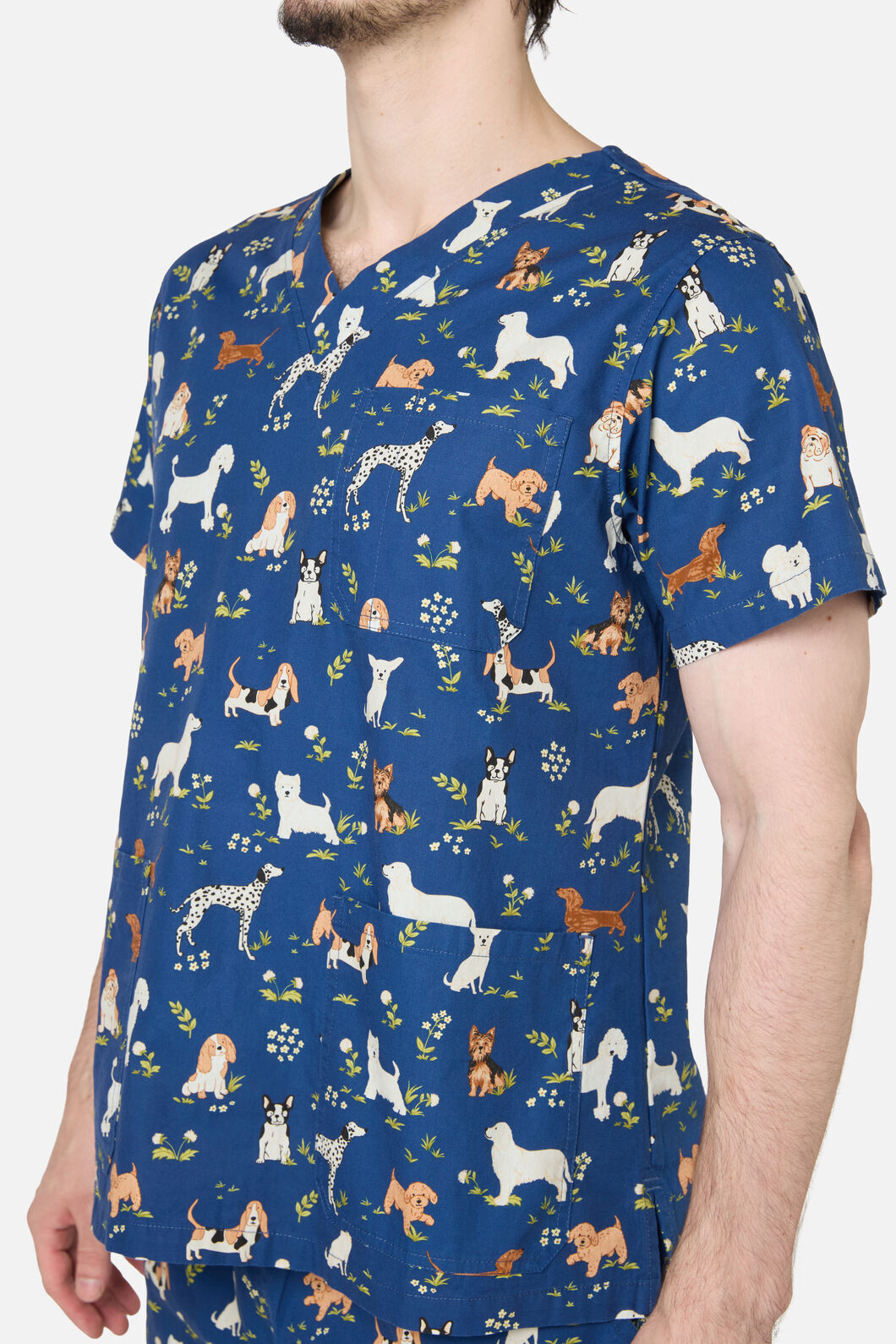 Princess Highway - Cute Dogs Scrub Set - navy